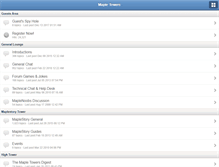 Tablet Screenshot of mapletowers.com